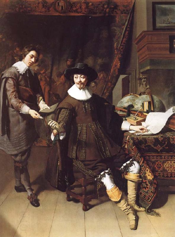 Thomas De Keyser Portrait of Constatijn Huygens and his clerk China oil painting art